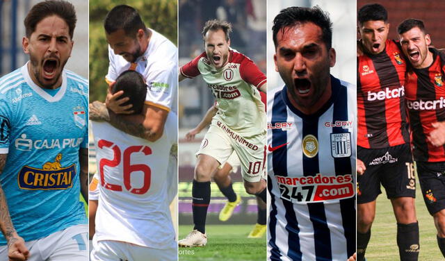 Cinco equipos pelean por el segundo torneo del año de la Liga 1. Foto: Composición/Cristal/Grau/Universitario/Alianza/Melgar