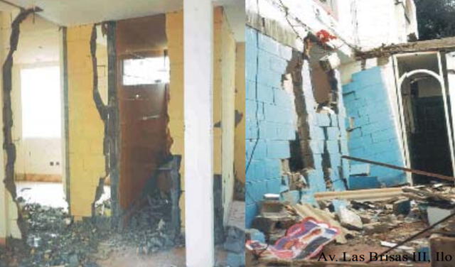 Daños en Ilo tras terremoto del 2001. Foto: IGP
