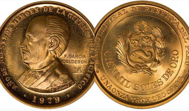 Moneda conmemorativa García Calderón