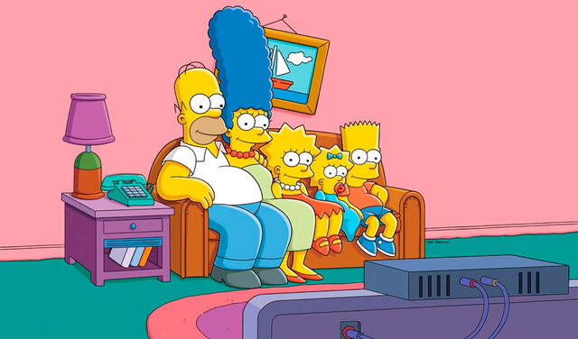 Homero, Marge, Lisa, Maggie y Bart integran la familia Simpson. Foto: Fox