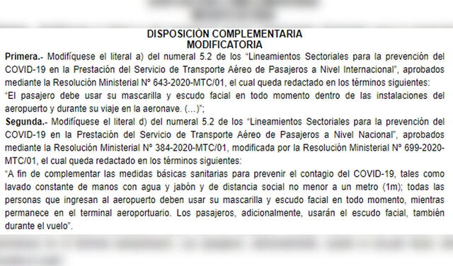 Resolución Ministerial N° 043-2021. Foto: Diario El Peruano