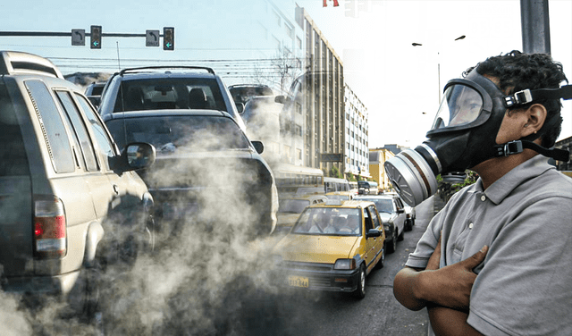 Contaminación en el aire. Foto: composición La República Jazmín Ceras / difusión / LR