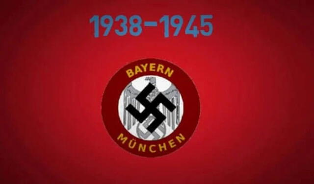 Escudo nazi del Bayern Munich. Foto: Clarín