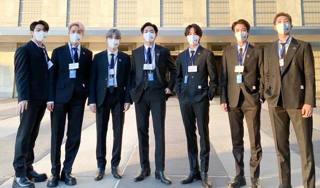 Los miembros de BTS posan en exteriores de la sede de la ONU. Foto: BIGHIT/Twitter | Video: ONU/Unicef