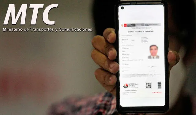 El brevete electrónico cuenta con un código QR que permite verificar la autenticidad del documento. Foto: Andina