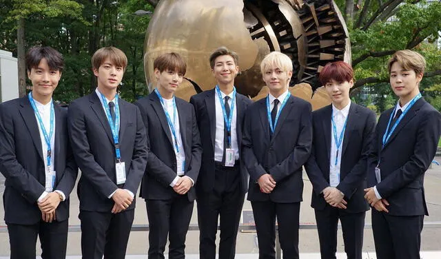 BTS durante su visita a la sede de las Naciones Unidas en el 2018. Foto: Big Hit