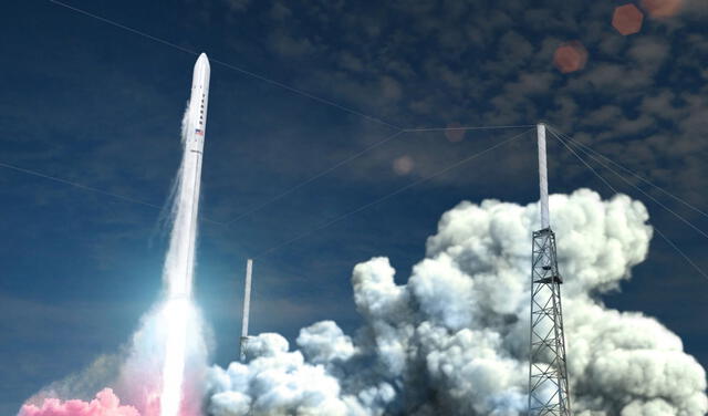 El cohete Terran R de Relativity Space enviará a la sonda robótica en dirección a Marte. Foto: Relativity Space
