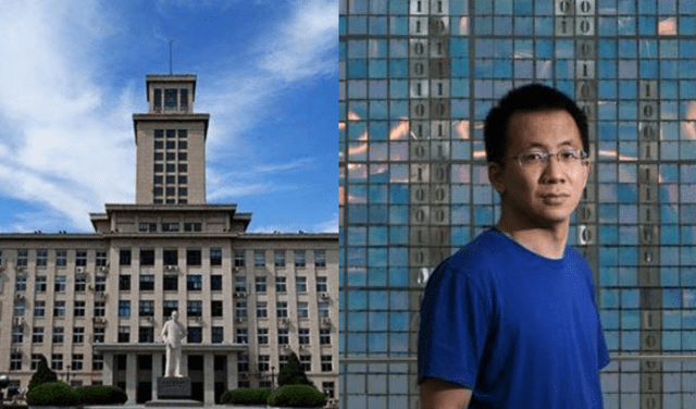 Zhang Yiming realizó sus estudios universitario en la Universidad de Nankai