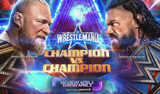 Brock Lesnar y Roman Reigns se verán las caras en WrestleMania 38. Foto: WWE