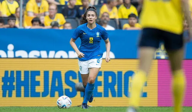 Angelina Alonso Costantino milita en el fútbol estadounidense desde el 2021. Foto: CBF