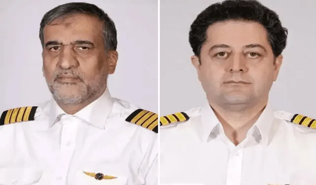 Gholamreza Ghasemi, piloto del Boeing 747 de la empresa Emtrasur, y Mahdi Museli, su copiloto.