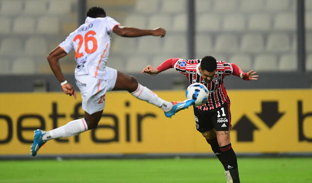 Ayacuchos FC vs. Sao Paulo han protagonizado un gran primer tiempo en la Copa Sudamericana. Foto: @Sudamericana