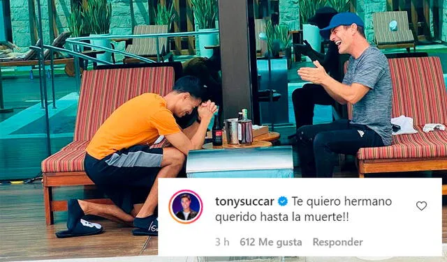 6.2.2021 | Comentario de Tony Succar en el post de Mauri Stern. Foto: Mauri Stern / Instagram