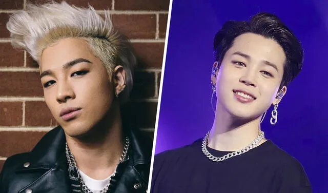 Taeyang de BIGBANG y Jimin de BTS