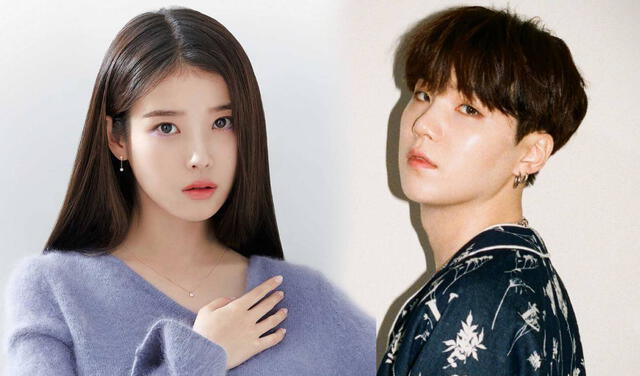 IU y Suga, rapero de BTS. Foto: composición LR/Naver   