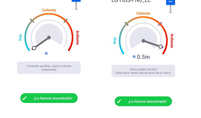  Si la aguja se mueve a ardiente, eso quiere decir que están muy cerca. Foto: La República.<br><br>  