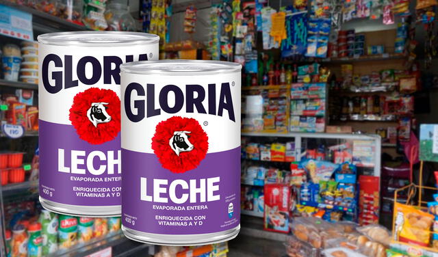  Leche Gloria lanzó tarro de leche morado para cumplir con el cambio al reglamento de la leche, el precio sugerido es de S/ 3,8. Foto: composición LR/Gloria/Andina    
