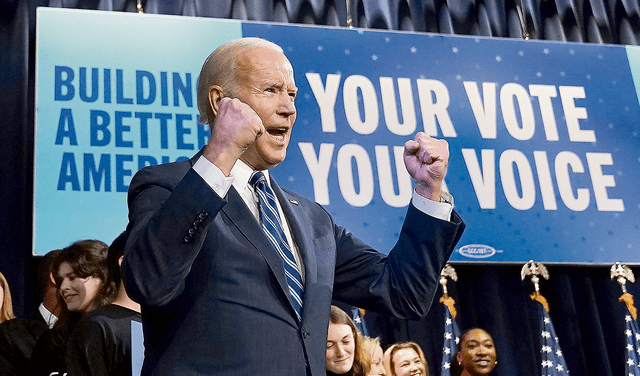 El presidente de los Estados Unidos, Joe Biden, se muestra optimista en estas nuevas elecciones. Foto: EFE   