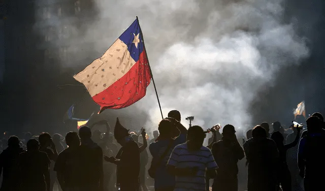 Protestas en Chile. Foto: AFP   