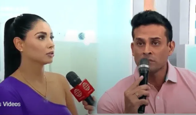 Pamela Franco pide no decir nada a Christian Domínguez: “Cállate porque a veces mete la pata”. Composición LR/ Captura América Espectáculos   