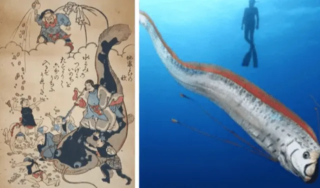 El mito del pez remo tiene su origen en Japón. .Foto: composición LR/World History Encyclopedia/Paulo Oliveira   