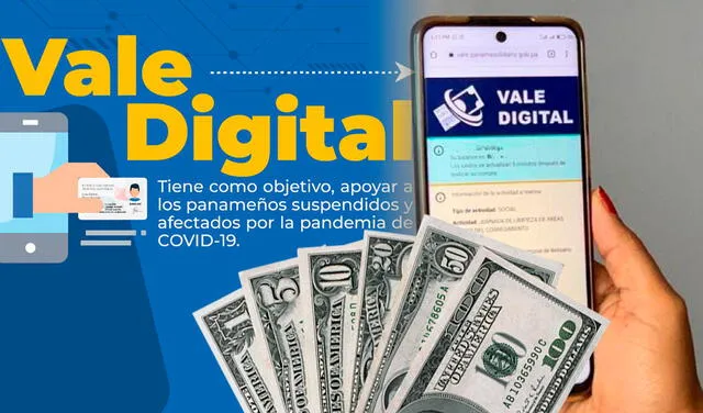 El Vale digital fue ofrecido durante el mes de enero y febrero a miles de panameños. Foto: Gobierno de Panamá/ Universe/ composición LR   
