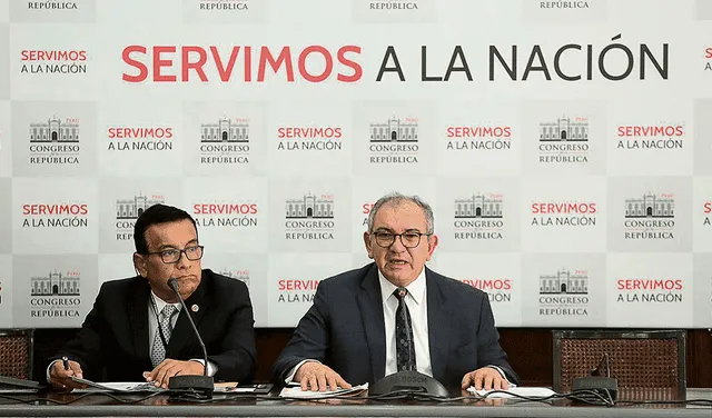  Congreso. Pablo Noriega y renunciante José Cevasco. Foto: difusión   