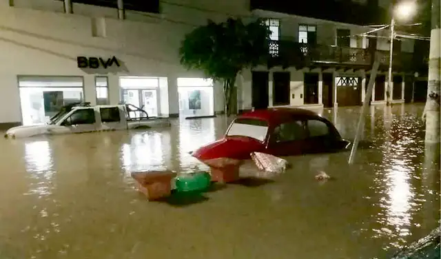  Estragos. Las lluvias también golpearon la zona de Pacasmayo la noche del jueves. Foto: difusión   