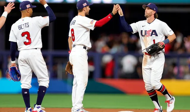 Estados Unidos se ha consolidado como una de las ofensivas más temibles del Clásico Mundial de Béisbol. Foto: AFP   