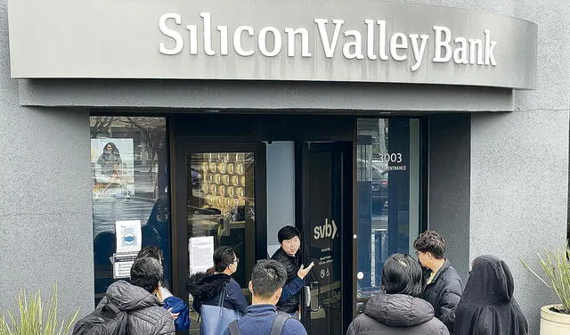 Silicon Valley Bank tuvo una fuerte caída económica debido a la subida rápida de intereses por parte de la Reserva Federal. Foto: AFP   