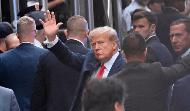  Donald Trump queda bajo arresto en Nueva York. Foto: AFP    