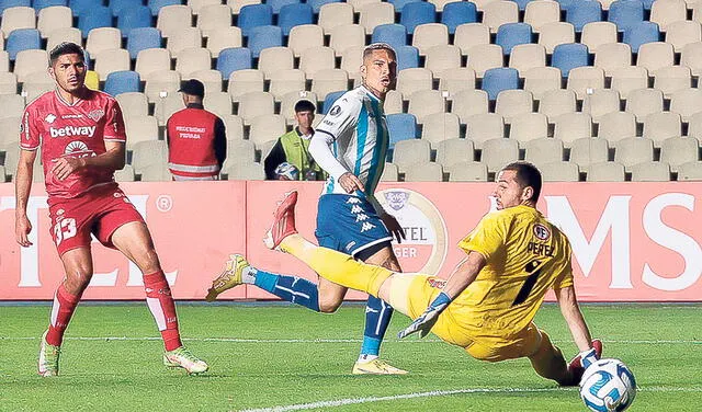 Libertadores. Paolo marcó el 2-0 de Racing ante Ñublense. Foto: difusión   