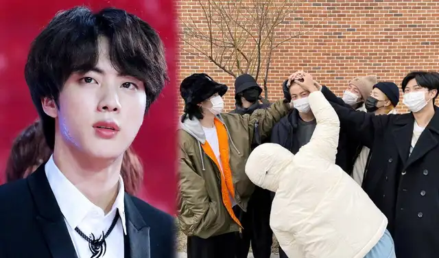 Así fue la despedida de Jin en diciembre de 2022. Foto: LR/Weverse   