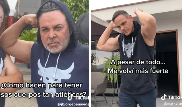 Andrés Hurtado intentó recrear el video de Mark Vito. Foto: captura TikTok 