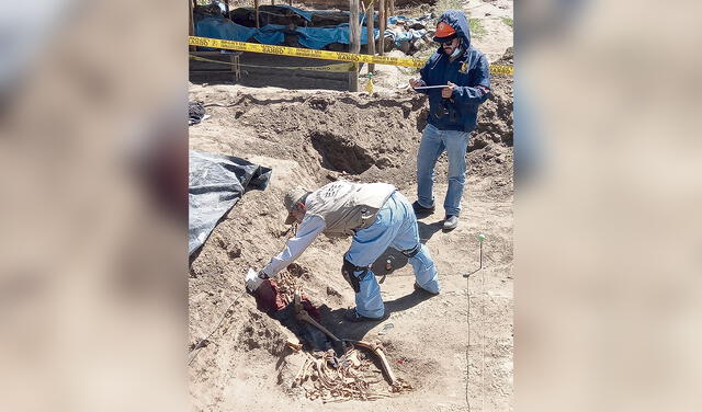 Evidencia. El hallazgo de restos óseos enterrados clandestinamente en los linderos del cuartel confirma que los militares practicaban las ejecuciones extrajudiciales. Foto: difusión   