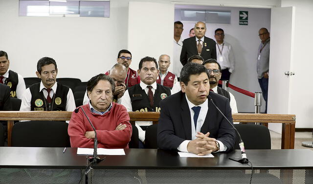 Abogado. Roberto Su acompañó al expresidente en la audiencia judicial. Foto: Poder Judicial   
