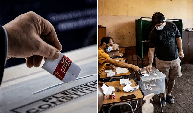 Chile celebra elecciones constituyentes este domingo 7 mayo. Foto: composición LR/AFP   