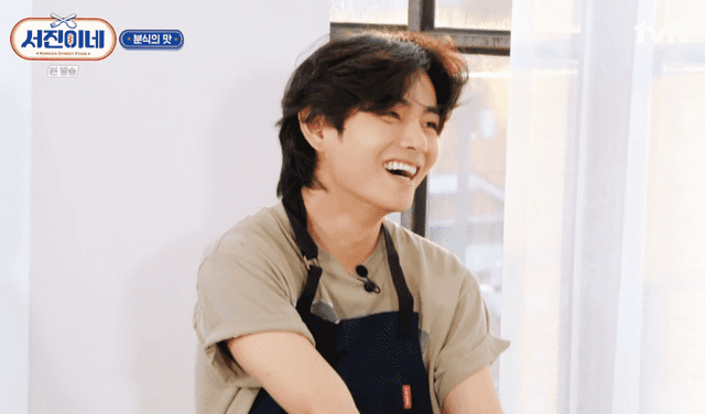 Taehyung de BTS en "Seojin's kitchen". Foto: tvN   