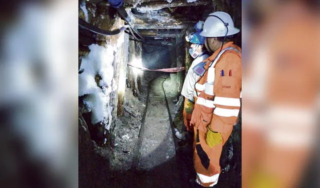 Socavón. Trabajadores de la mina trabajaban en estas condiciones. Se espera justicia. Foto: difusión   