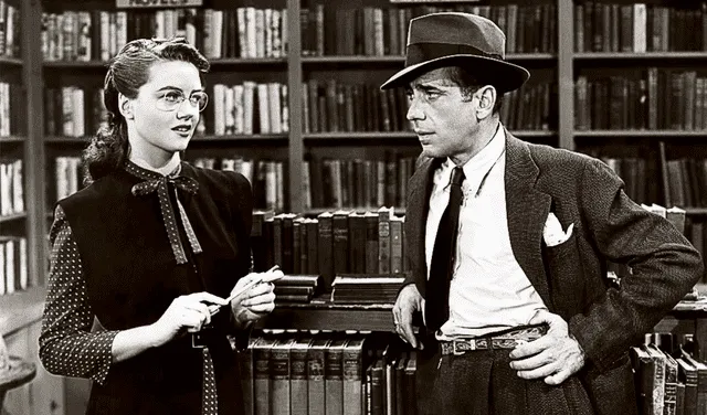  El sueño eterno. Primera versión con Humphrey Bogart en 1946. Foto: difusión   