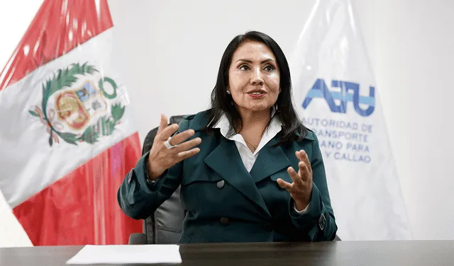  Postura. Para María Jara está claro que detrás del DS que cambia el reglamento de la ATU hay intereses de grupos porque pronto se otorgarán nuevas rutas. Foto: Antonio Melgarejo/La República    