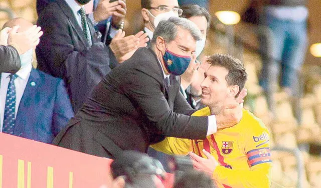  Lo quiere. Laporta confirmó que retomó relación con Messi. Foto: difusión    