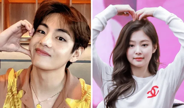  Las superestrellas de BTS y BLACKPINK, Taehyung y Jennie, son relacionadas desde el 2022. Foto: composición LR/Hybe/YG   