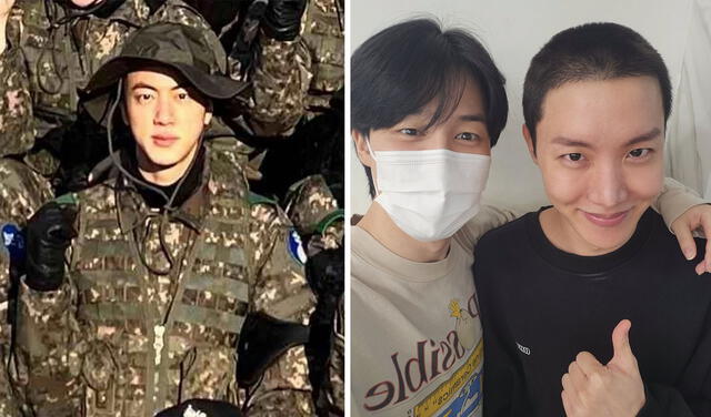 De los siete miembros de BTS, Jin y J-Hope se encuentran cumpliendo el servicio militar. Foto: composición LR/Hybe   