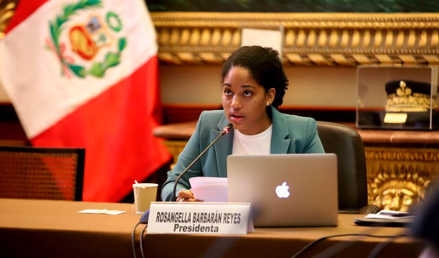 Rosangella Barbarán preside la Comisión de Economía. Foto: difusión   