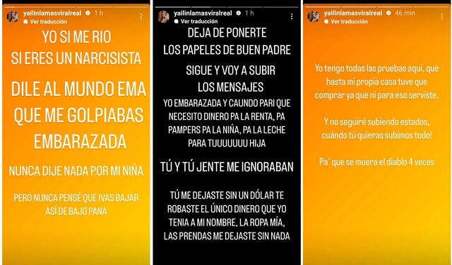  6.7.2023 | Yailin, la más viral denuncia que Anuel la golpeaba cuando estaba embarazada. Foto: Yailin, la más viral/Instagram<br><br>    