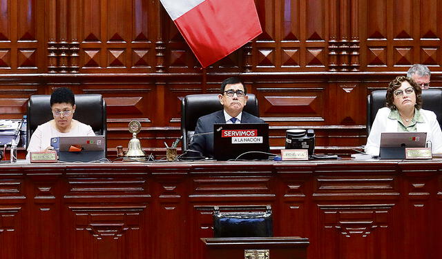  Mesa directiva. Está dominada, por ahora, por Fuerza Popular y sus aliados de la derecha. Foto: difusión<br>    