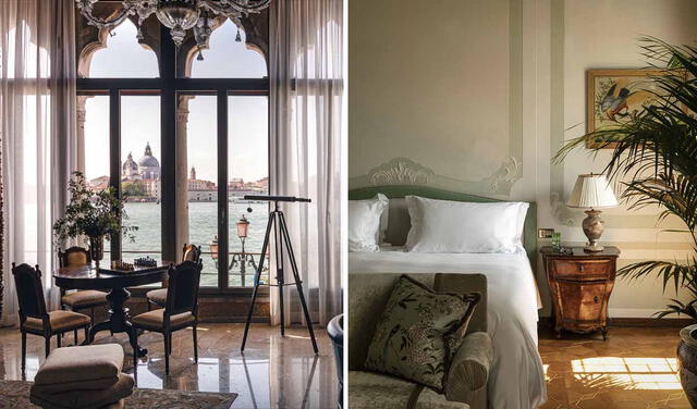  El Hotel Cipriani cuenta con lujosas habitaciones con vista a los canales de Venecia. Foto: composición LR/Hotel Cipriani/Facebook   
