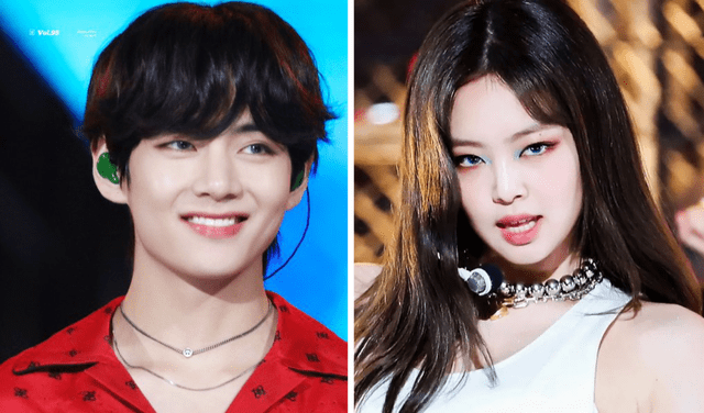  Las superestrellas de BTS y BLACKPINK, Taehyung y Jennie, son vinculados desde el 2022. Foto: composición LR/Hybe/YG   