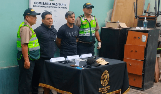  Jirco Percy de la Cruz y Jayro Antonio Espinoza Trujillo fueron detenidos por la Policía con ayuda de Serenazgo. Foto: difusión    